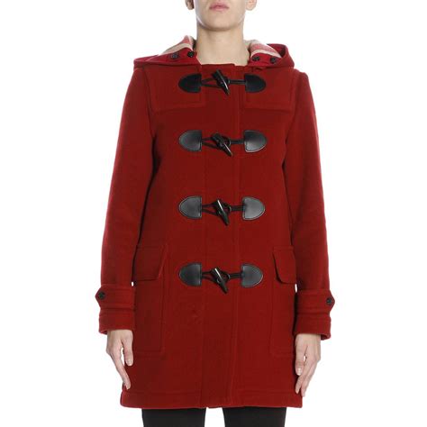 burberry jacke damen rot|Burberry cashmere cape jacket.